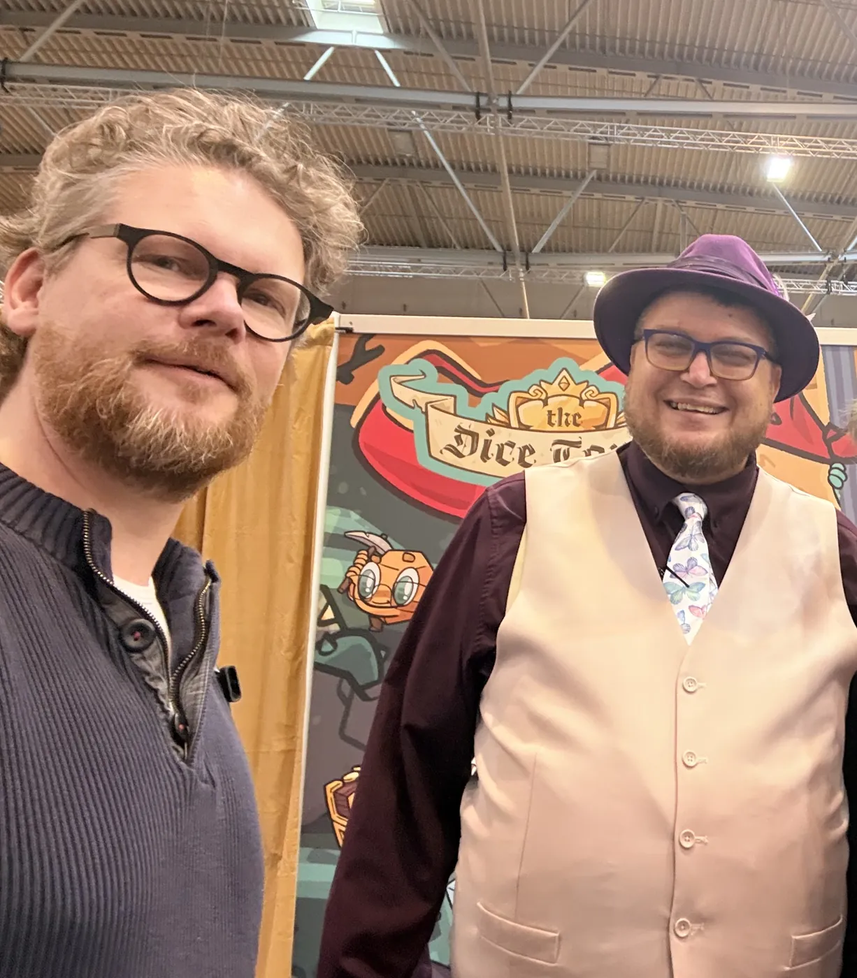 Selfie bij de stand van The Dice Tower